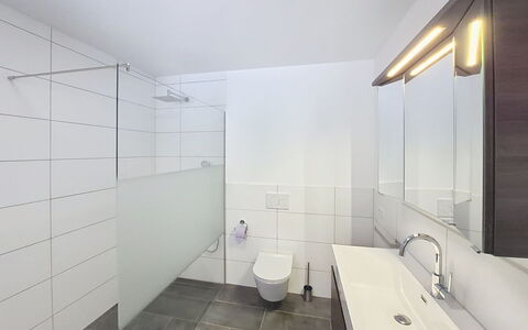 Halbeis: Flooring, Wall, Interior Design, Bathroom, Floor, Plumbing Fixture, Ceiling, Plumbing, Tap, Composite Material
