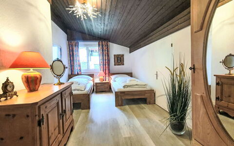 Casa Primavera B31: Furniture, Interior Design, Bed, Ceiling, Bedroom, Wood, Floor, Room, Bed Sheet, Bedding