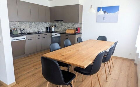 Laax 76: Furniture, Interior Design, Flooring, Floor, Wood Flooring, Chair, Table, Wood, Kitchen & Dining Room Table, Dining Room