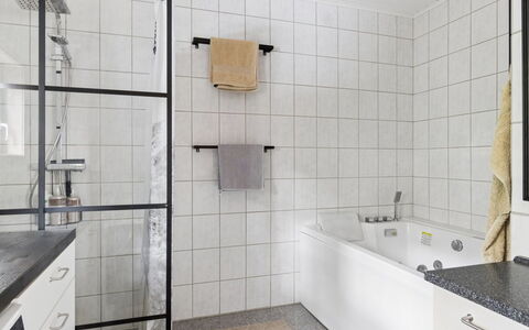 Aiyana - 2.1Km from the Sea: Flooring, Plumbing Fixture, Interior Design, Floor, Bathroom, Plumbing, Tile, Room, Tap, Apartment