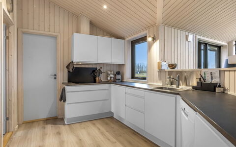 Arwed - 900M from the Sea: Wood, Ceiling, Flooring, Interior Design, Countertop, Kitchen, Floor, Room, Major Appliance, Home