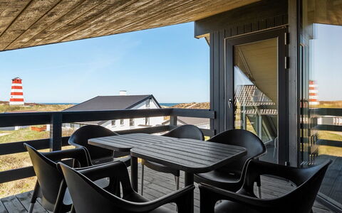 Flugha - 190M from the Sea: Furniture, Sea, Chair, Shade, Balcony, Outdoor Furniture, Eco Hotel, Coast, Deck, Wood Stain