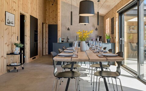 Ania - 500M from the Sea: Furniture, Wood, Kitchen & Dining Room Table, Chair, Interior Design, Flooring, Dining Room, Table, Ceiling, Floor