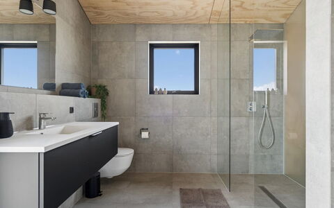 Ania - 500M from the Sea: Wall, Flooring, Floor, Plumbing Fixture, Ceiling, Composite Material, Bathroom, Sink, Tile, Tap