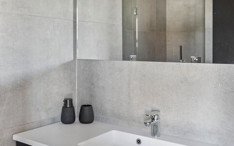 Ania - 500M from the Sea: Plumbing Fixture, Wall, Flooring, Bathroom, Floor, Sink, Bathroom Sink, Tap, Interior Design, Plumbing