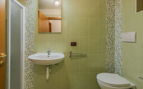 Ciasina Alpina: Bathroom, Wall, Plumbing Fixture, Flooring, Bathroom Sink, Interior Design, Floor, Plumbing, Tap, Sink