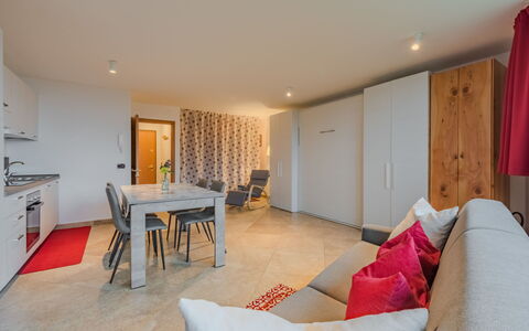 Ciasina Alpina: Flooring, Interior Design, Floor, Wood, Ceiling, Furniture, Room, Apartment, Wood Flooring, Living Room