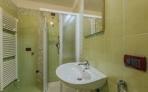 Ciasina Alpina: Interior Design, Wall, Bathroom Sink, Plumbing Fixture, Floor, Flooring, Bathroom, Sink, Room, Tap