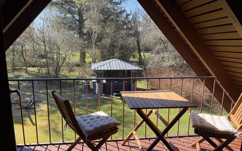 Kaija - from the Sea: Wood, Furniture, Porch, Chair, Wood Stain, Hardwood, Outdoor Furniture, Outdoor Table, Deck, Shade