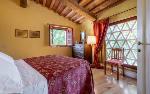Villa Santa Barbara: Wall, Furniture, Wood, Home, Interior Design, Linens, Room, Bed, Bedroom, Bed Sheet