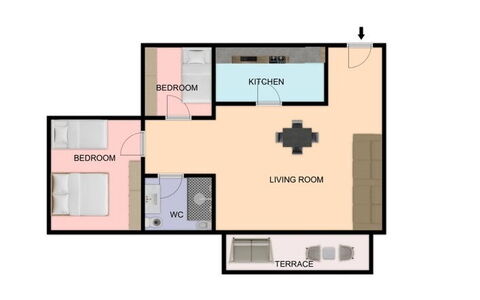 Casa Dolceconero: Bedroom, Bed, Bedding, Lamp, Pillow