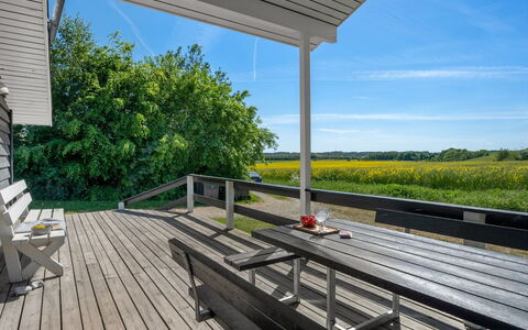 Fria - 200M from the Sea: Wood, Porch, Deck, Hardwood, Plank, Wood Flooring, Wood Stain, Shade, Outdoor Furniture, Chair