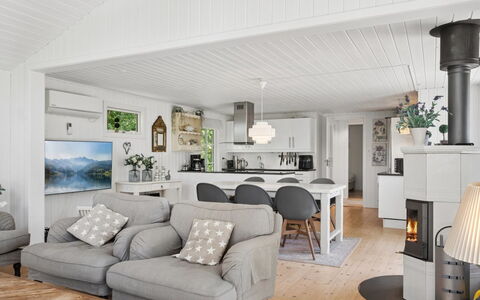 Stig - 1.1Km from the Sea: Furniture, Interior Design, Wood, Flooring, Living Room, Ceiling, Couch, Floor, Home, Room