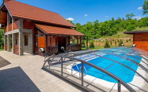Plitvička Jezera: Swimming Pool, Composite Material, Resort, Leisure, Eco Hotel, Shade, Design, Deck, Villa, Thermae