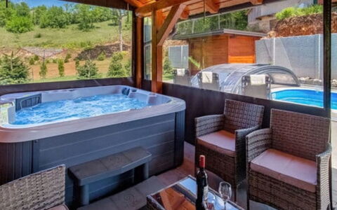 Plitvička Jezera: Furniture, Flooring, Plumbing Fixture, Interior Design, Floor, Bathtub, Resort, Swimming Pool, Chair