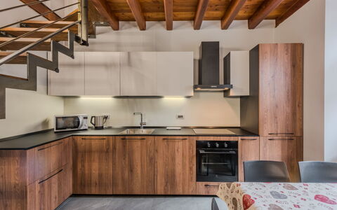 Silvia: Flooring, Furniture, Interior Design, Wood, Kitchen, Countertop, Cabinetry, Floor, Wood Flooring, Ceiling