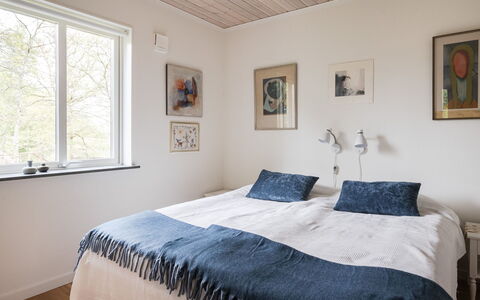 Lövekulle: Bed, Bedroom, Bed Sheet, Bedding, Wood, Interior Design, Ceiling, Floor, Flooring, Furniture