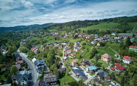 Jizera Cottage: Tree, Residential Area, Landscape, House, Bird'S-Eye View, Suburb, Rural Area, Human Settlement, Land Lot, Village