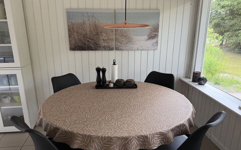 Arisa - from the Sea: Furniture, Table, Kitchen & Dining Room Table, Dining Room, Chair, Tablecloth, Wood Stain, Linens, Serveware, Hardwood