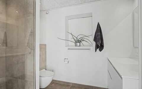 Aaro - 275M from the Sea: Flooring, Wall, Floor, Interior Design, Plumbing Fixture, Ceiling, Bathroom, Lighting, Room, Tile