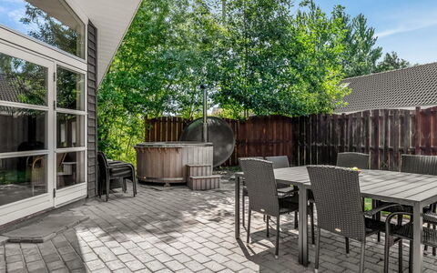 Sissa - 700M from the Sea: Furniture, Outdoor Furniture, Chair, Table, Home, Land Lot, Garden, Outdoor Table, Shade, Backyard