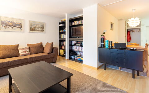 Cristallina A2: Furniture, Interior Design, Couch, Flooring, Wall, Floor, Wood, Shelving, Room, Living Room