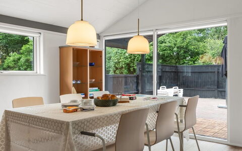 Sibyll - 1Km from the Sea: Furniture, Interior Design, Light Fixture, Chair, Flooring, Table, Wood, Ceiling, Kitchen & Dining Room Table, Dining Room