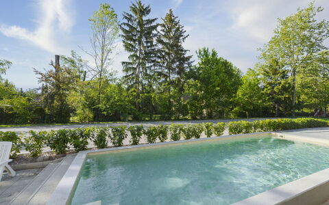 Gárdonyi Garden: Water, Swimming Pool, Composite Material, Garden, Water Feature, Shade, Landscaping, Resort, Eco Hotel, Reflection