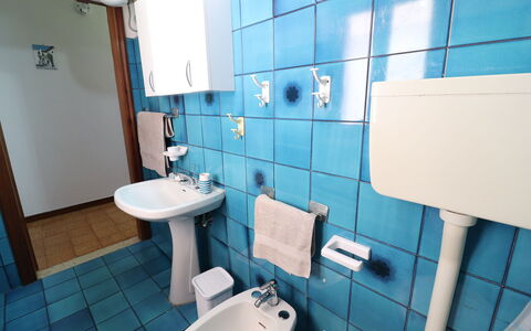 Margherita: Flooring, Floor, Plumbing Fixture, Interior Design, Furniture, Bathroom Sink, Tap, Bathroom, Sink, Plumbing