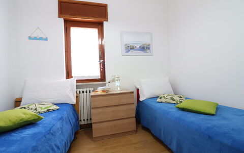 Margherita: Furniture, Flooring, Floor, Interior Design, Bedroom, Wood, Bed, Room, Textile, Bed Sheet