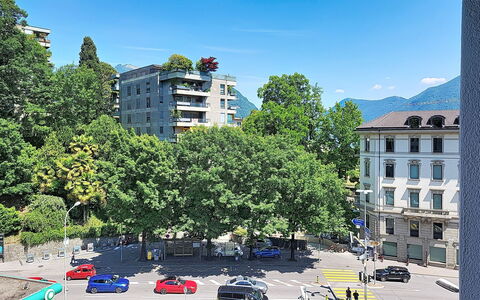 Apt. City Stay Lugano: Tree, City, Residential Area, Neighbourhood, Town, Public Space, Apartment, Urban Design, Street, Mixed-Use