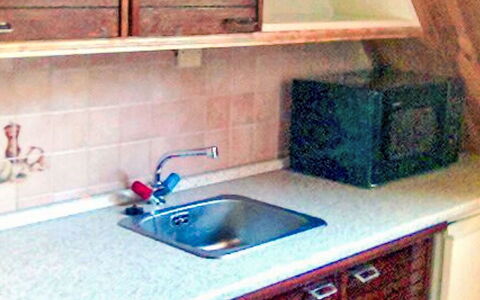Herlíkovice: Wood, Kitchen, Kitchen Sink, Flooring, Countertop, Cabinetry, Plumbing Fixture, Floor, Sink, Tap