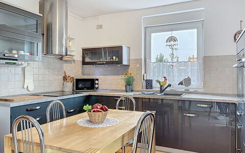 Ankerplatz: Furniture, Kitchen, Countertop, Kitchen Appliance, Interior Design, Cabinetry, Flooring, Light Fixture, Major Appliance, Lighting