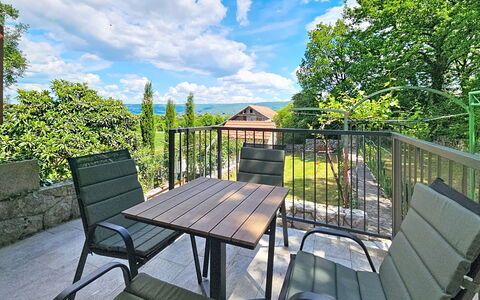 Orba: Interior Design, Apartment, Balcony, Hardwood, Wood Stain, Wood Flooring, Handrail, Daylighting, Hotel, Penthouse Apartment