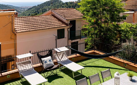 Paolina: Interior Design, Apartment, Balcony, Hardwood, Wood Stain, Wood Flooring, Handrail, Daylighting, Hotel, Penthouse Apartment