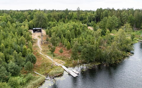 Paradiset 2: Water Resources, Tree, Natural Environment, Natural Landscape, Waterway, Landscape, Bank, Forest, Bird'S-Eye View
