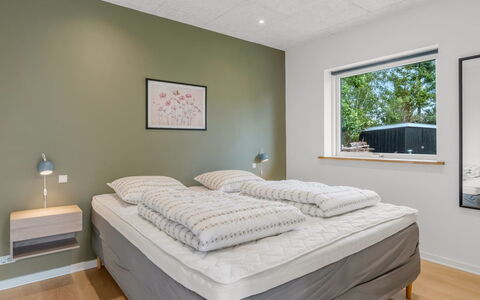 Aischa - 1.5Km from the Sea: Interior Design, Flooring, Bedroom, Ceiling, Floor, Bed, Furniture, Room, Bedding, Bed Frame