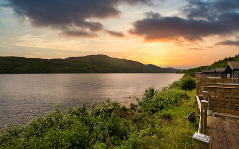 Loch Ness Hamptons Lodge: Water, Body Of Water, Natural Landscape, Hill, Highland, Cloud, Bank, Waterway, Lake, Watercourse