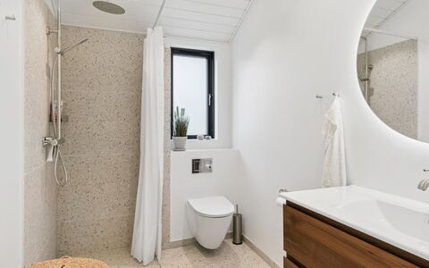 Ion - 750M from the Sea: Flooring, Floor, Plumbing Fixture, Wall, Interior Design, Bathroom, Wood, Bathroom Cabinet, Sink, Toilet