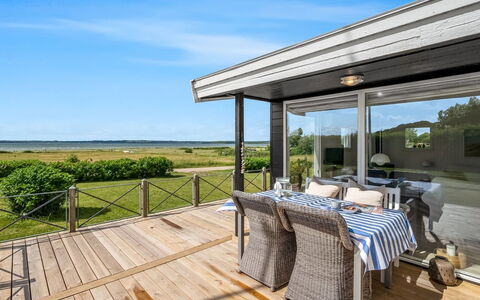 Gustav - 50M from the Sea: Furniture, Porch, Deck, Door, Chair, Hardwood, Shade, Kitchen & Dining Room Table, Resort, Plank