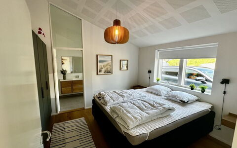 Theodora - 600M from the Sea: Interior Design, Wall, Wood, Flooring, Floor, Ceiling, Bedroom, Furniture, Bed, Room