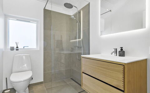Theodora - 600M from the Sea: Bathroom, Flooring, Floor, Plumbing Fixture, Interior Design, Bathroom Sink, Bathroom Cabinet, Toilet, Sink, Tap
