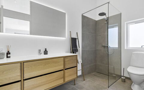 Theodora - 600M from the Sea: Flooring, Floor, Plumbing Fixture, Interior Design, Bathroom Cabinet, Bathroom, Bathroom Sink, Plumbing, Cabinetry, Tap