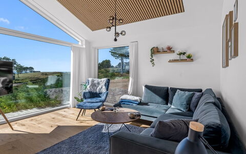 Theodora - 600M from the Sea: Interior Design, Wood, Furniture, Floor, Ceiling, Flooring, Living Room, Couch, Home, Wood Flooring