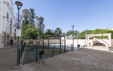 Luma: Public Space, Apartment, Condominium, Shade, Concrete, Balcony, Fence, Courtyard, Walkway