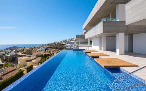 Blue Infinity i: Swimming Pool, Resort, Home, Eco Hotel, Estate, Patio, Villa, Courtyard, Design, Outdoor Furniture