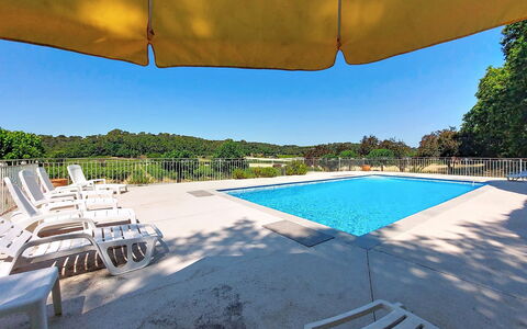 Chateau Payan: Blue, Swimming Pool, Outdoor Furniture, Resort, Thermae, Sunlounger, Eco Hotel, Shade, Chair, Landscaping