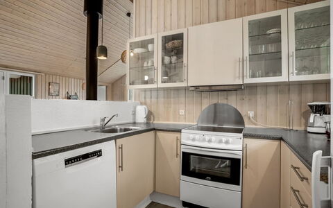 Eikka - from the Sea: Kitchen, Countertop, Flooring, Kitchen Appliance, Interior Design, Ceiling, Wood, Major Appliance, Floor, Cabinetry