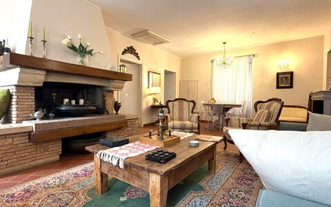La Dimora del Leone: Furniture, Interior Design, Flooring, Wood, Couch, Floor, Table, Living Room, Ceiling, Room