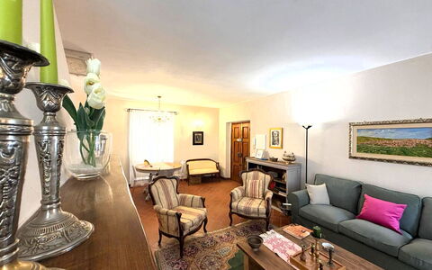 La Dimora del Leone: Furniture, Interior Design, Couch, Wall, Flooring, Wood, Floor, Living Room, Ceiling, Table